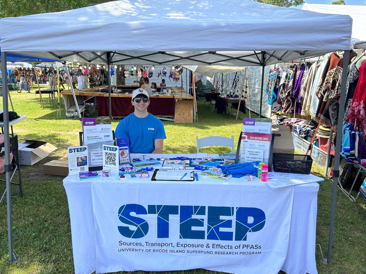 URI STEEP Superfund (@steepsuperfund) on Twitter photo Last week members of #STEEP ran a info table at the Mashpee Wampanoag Tribe’s powwow in Mashpee Cape Cod! #pfas #niehs #superfund <a href="/URIGSO/">URI Graduate School of Oceanography</a> <a href="/SilentSpringIns/">Silent Spring Inst</a> Last week members of #STEEP ran a info table at the Mashpee Wampanoag Tribe’s powwow in Mashpee Cape Cod! #pfas #niehs #superfund <a href="/URIGSO/">URI Graduate School of Oceanography</a> <a href="/SilentSpringIns/">Silent Spring Inst</a>