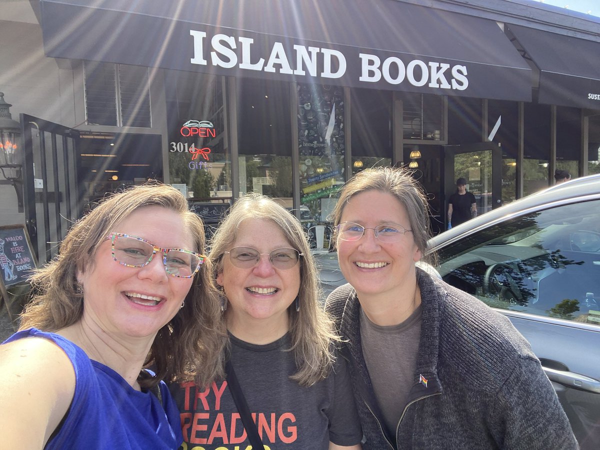 On a local bookstore signing crawl with author friends