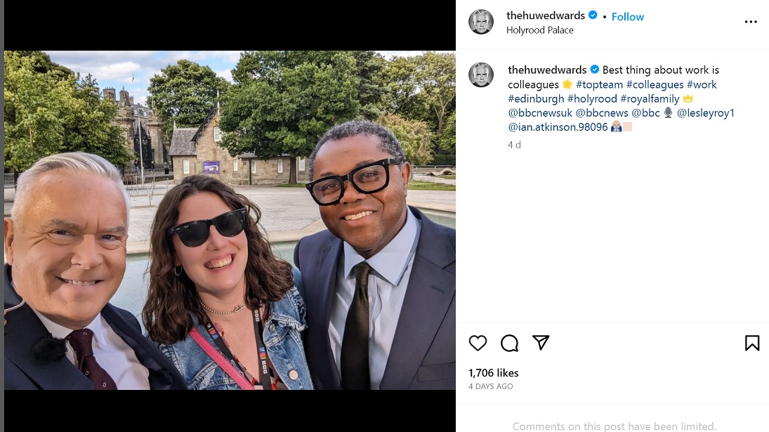 This was Huw Edwards' last Instagram post on July 6th #BBCPresenterScandal #bbcpresenter #bbc