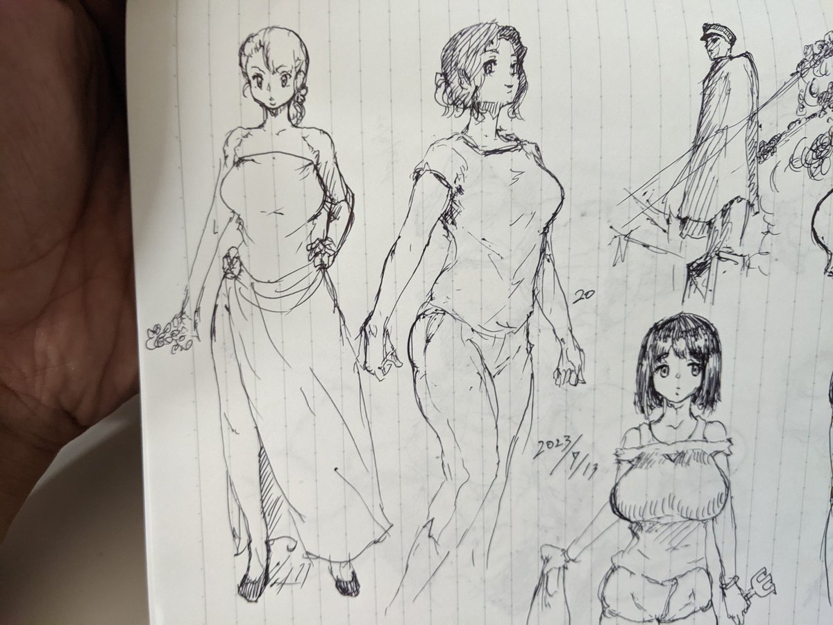 なにか描きたいけどなにかが思いつかないので思いつくまま殴りカキカキ。です 