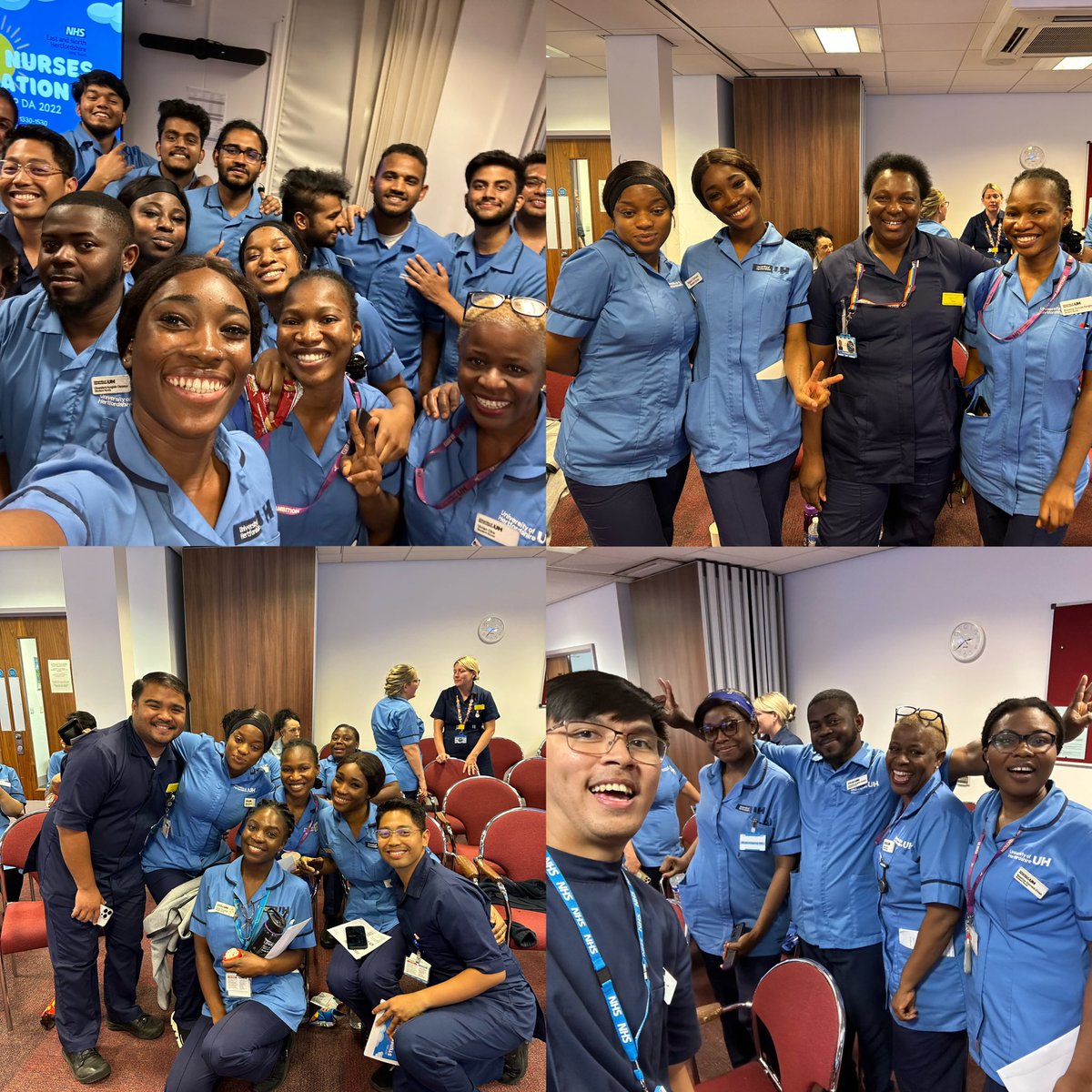 JeromeAlagao's tweet photo. Celebrating the success of our BSc Nursing 2020  and Top Up students as they soon finish their final management placements within @enherts! 👏⭐️  #StudentNurses @keemifernandez @WBurog  @cazdilks @gloria_sikapite Shoutout to  @theRCN and @unisontheunion for your support ❤️ https://t.co/5QC2mb0NxK