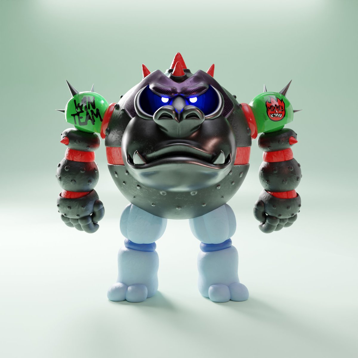 maxxmxmcoin's tweet photo. Imagine...going head-to-head in the Arena with this mean-looking Mutant.😈 

Win a spot on our MixBot Power 3 Allowlist - high chance of unlocking rare traits!💎👇
- Follow @MixMobOrigin
- Like &amp; RT this tweet
- Tag 3 friends!🤖 #DigitalCollectibles https://t.co/gwFCcBb0On
