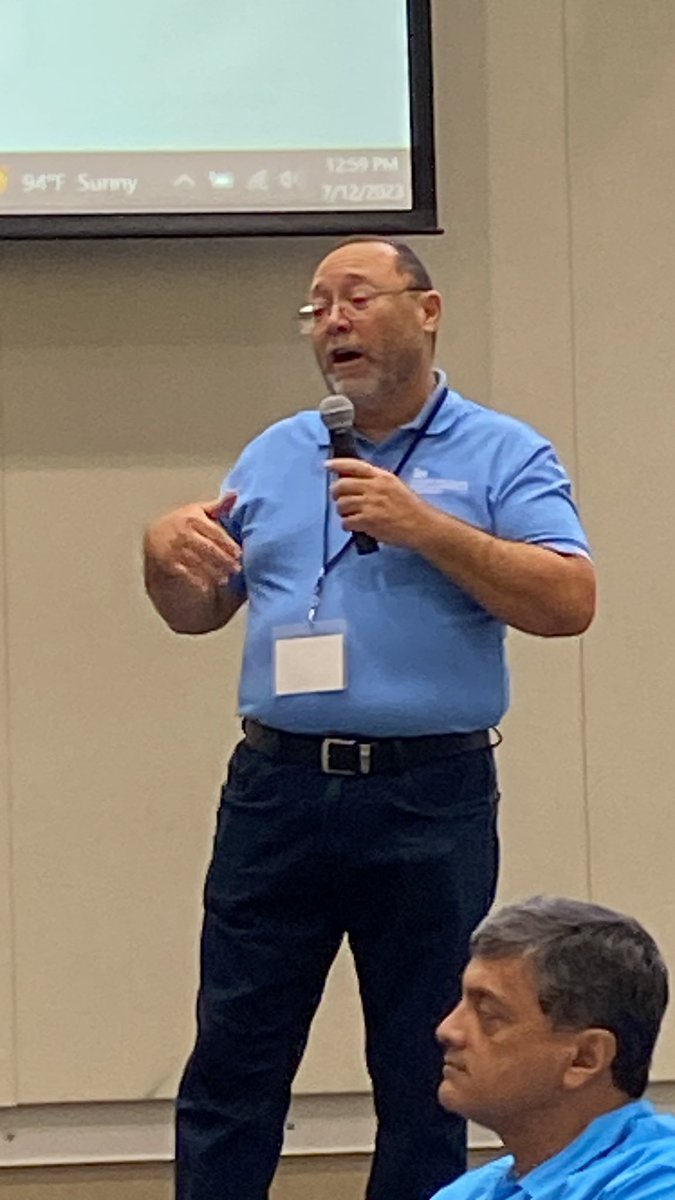 Summer Working Connections lunch talk by George Gabb on AI. There are three stages of AI and we’re currently in stage 1. How long will it stay there before it advances into stage 2? #SWConnections2023