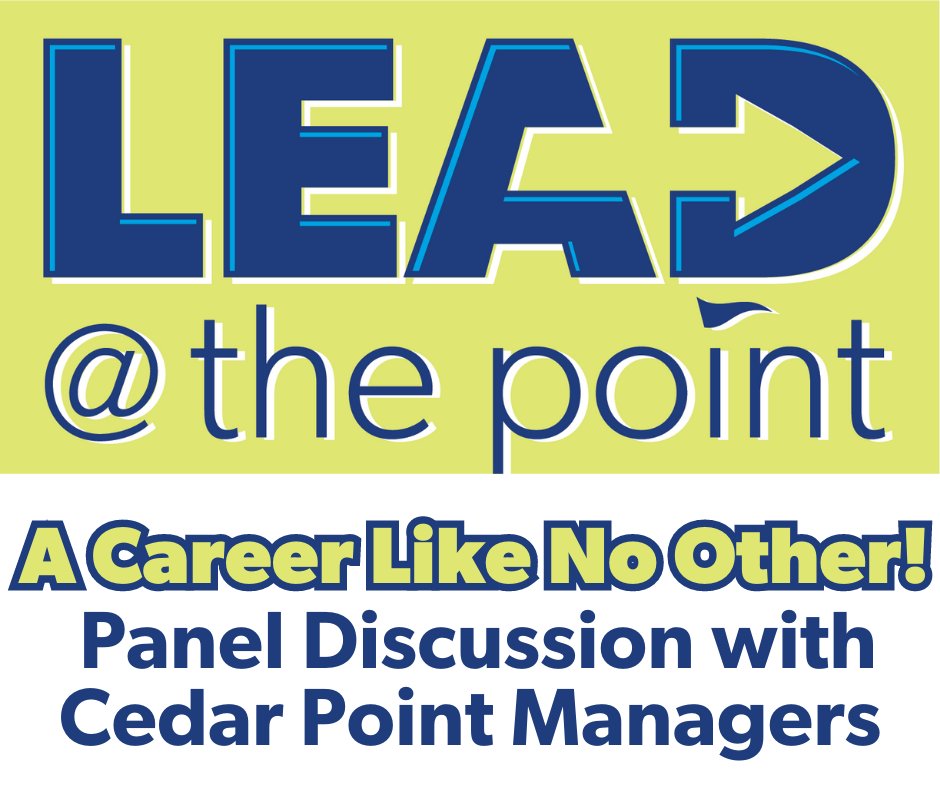 CedarPointTeam's tweet photo. All associates are invited to join us TODAY at the Convention Center from 3-4p for A Career Like No Other! Panel Discussion with Cedar Point Managers. https://t.co/NtmmKymcjz
