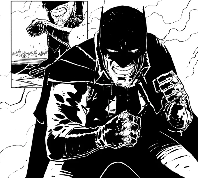 Batman always gets back up.  From last year's DETECTIVE COMICS 2022 ANNUAL