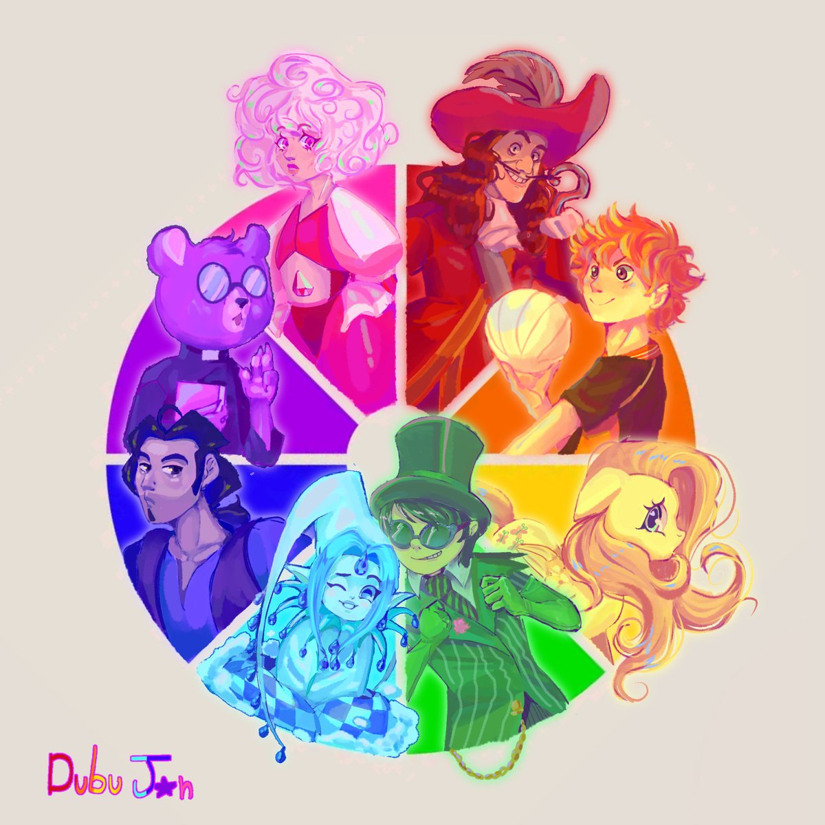 dubu_jan6627's tweet photo. Termine el #colorwheelchallange y en las últimas casillas tenemos a #Tulio de #ElDorado y el Padre de #UnicornWars espero les guste :3
#StevenUniverse #fanart #pinkdiamond #garfio #disney #haikyuufanart #mylittlepony #onceler #sakuracardcaptor #color #draw https://t.co/BwyiSuKyNT