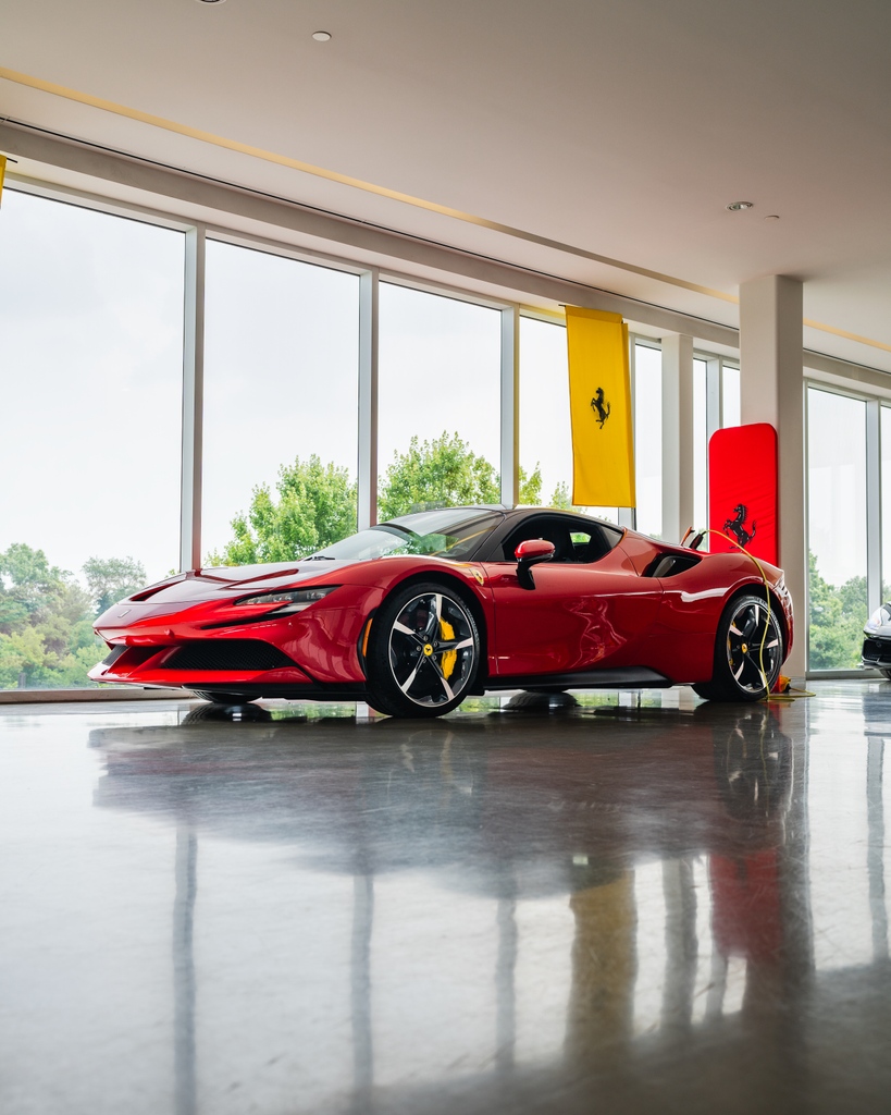 ferrariLINY's tweet photo. Looking for a Ferrari dealership that's fun, reliable, and knowledgeable? Look no further than  Ferrari of Long Island! 🏎️ Our team strives to make sure you get the Ferrari of your dreams 🤩. Stop by and see the difference for yourself today! #Ferrarilife #FerrariofLongIsland https://t.co/i0Ve4pGxB4