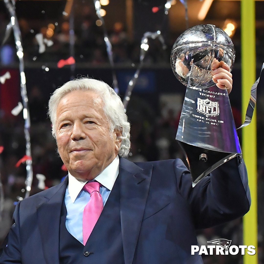 Patriots's tweet photo. Robert Kraft nominated as a contributor for the @ProFootballHOF Class of 2024.

Full list of semifinalists: https://t.co/9c3RJ0i1Sp