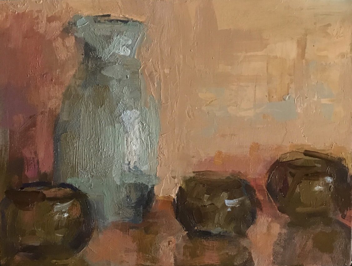 KrisRehring's tweet photo. βFinishingβ a still life early in the morning, without glasses, no over-thinking, no breakfast. It works. #stilllife #stilllifepainting #oilpainting #paintingfromobservation #dontoverthink #naturallightstudio #impressionistart https://t.co/pAcfIV7bhz