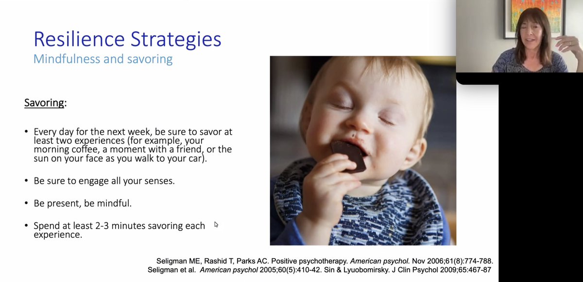 Resilience guru Dr. Hassett gives a wonderful primer on personal approaches to enhancing resilience in your life. Critical skills for career success. Too many great slides to share. @UMichAnesthesia @AftonHassett