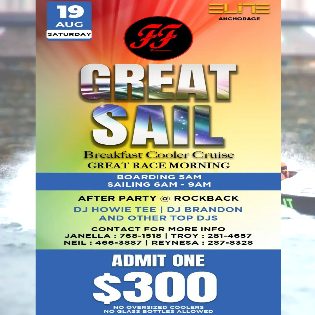 carnivalmemoir's tweet photo. 🇹🇹 🚤Looking for a fun way to experience GREAT RACE 2023?  What better way than breakfast, music and vibes.
📞For more info call: Janella 868-768-1518 / Troy 868-281-4657 / Neil 868-466-3887 / Reynesa 868-287-8328
#greatrace2023 #speedboats #trinidad #breakfastcruise https://t.co/aQQ22Yfi9Z