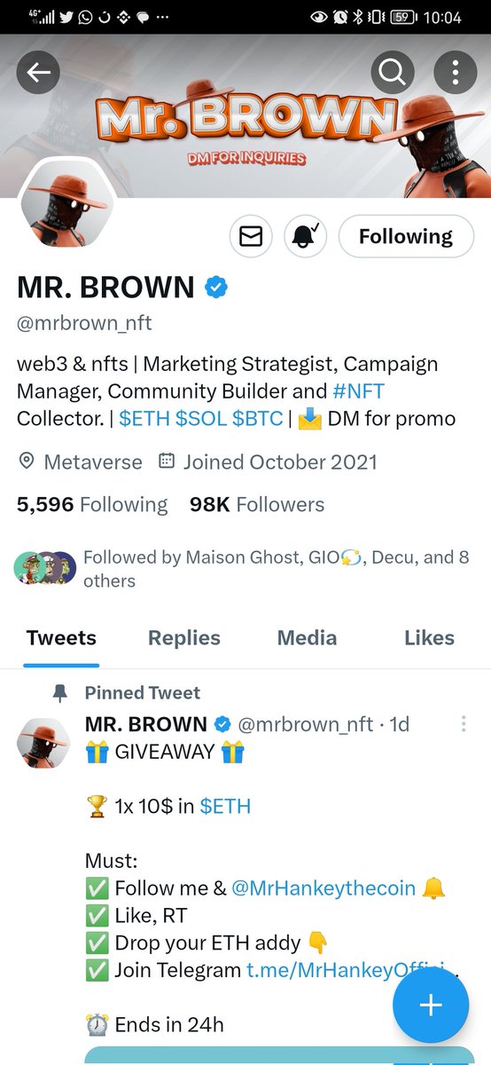 zeeman_crypt's tweet photo. @mrbrown_nft Always on! @mrbrown_nft https://t.co/0uHmZflqRO