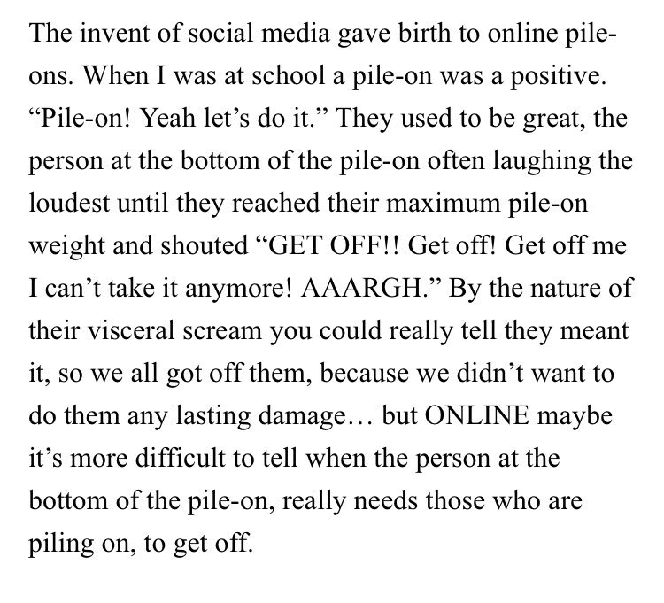 RobertAuton's tweet photo. A thought on online pile-ons. https://t.co/wyjjz8fk5N