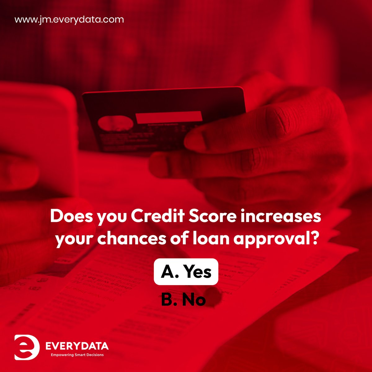EveryDataJM's tweet image. Having a higher credit score generally increases your chances of loan approval. A good credit score is seen as an indicator of responsible financial behavior and a lower risk of defaulting on loan payments.