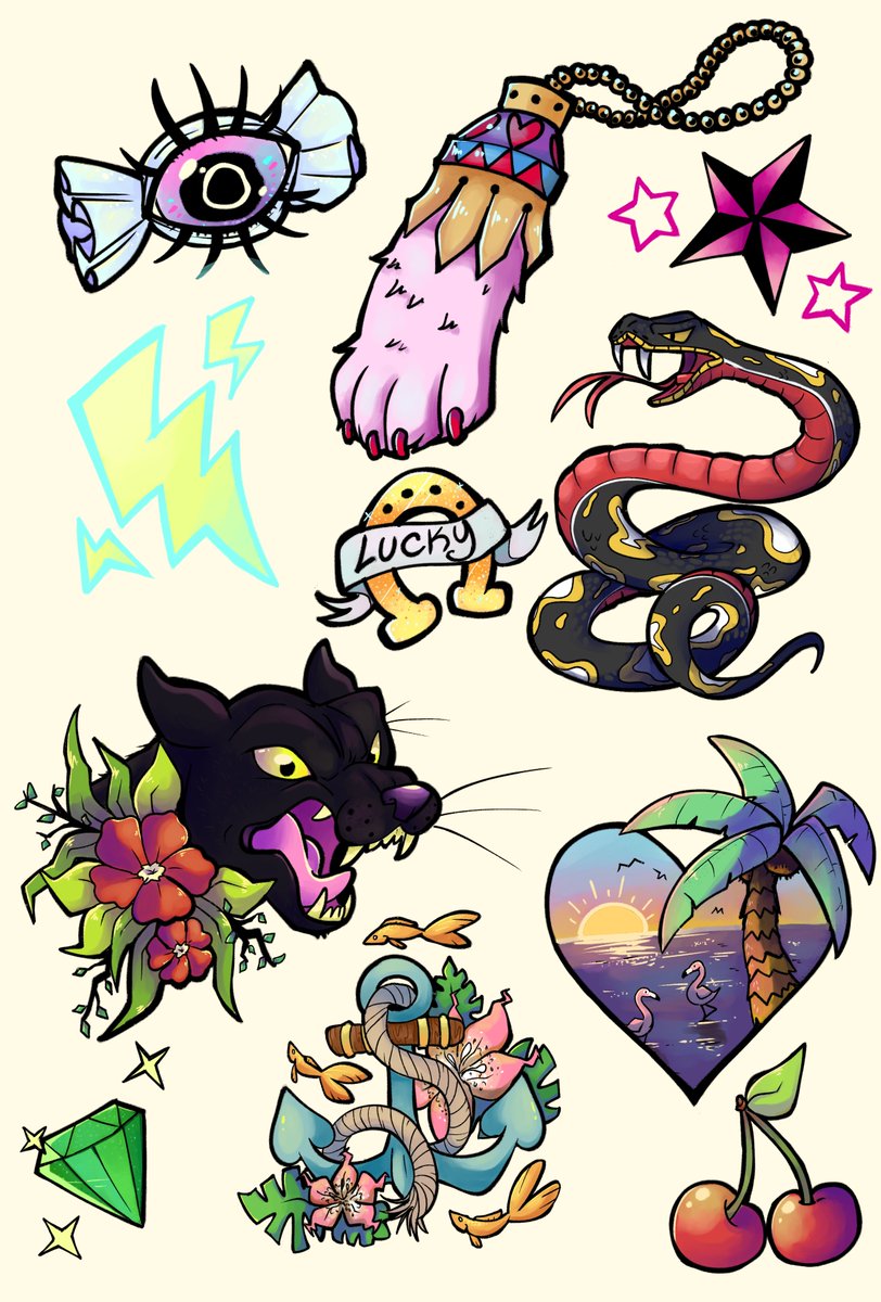 GeekofKawaii's tweet photo. I'm a little late for #PortfolioDay2023 but anyway
My name is Karlie Brace I go by Funkys0da most places
I am an Illustrator who dabbles in a few things. I also have a online store I run where I sell cool merch @SparklepunkF https://t.co/0zrxdmzr1l