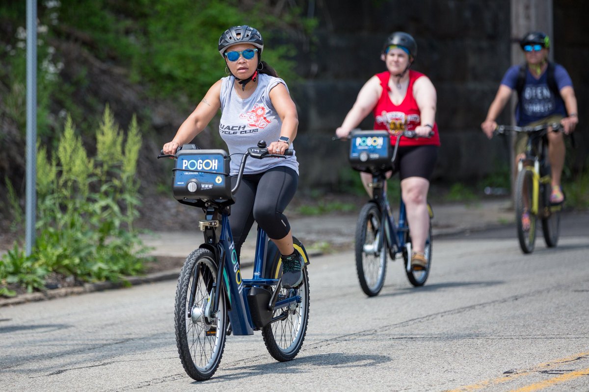Join us July 22 for a fun ride on the Three Rivers Heritage Trail hosted by Ruach Bicycle Club! This ride takes us on a scenic tour of Southside, Downtown, and crosses two bridges. Register: eventbrite.com/e/ride-in-the-… #burghbikes #bikeshare #bikepgh #pittsburgh #pogoh #ebike