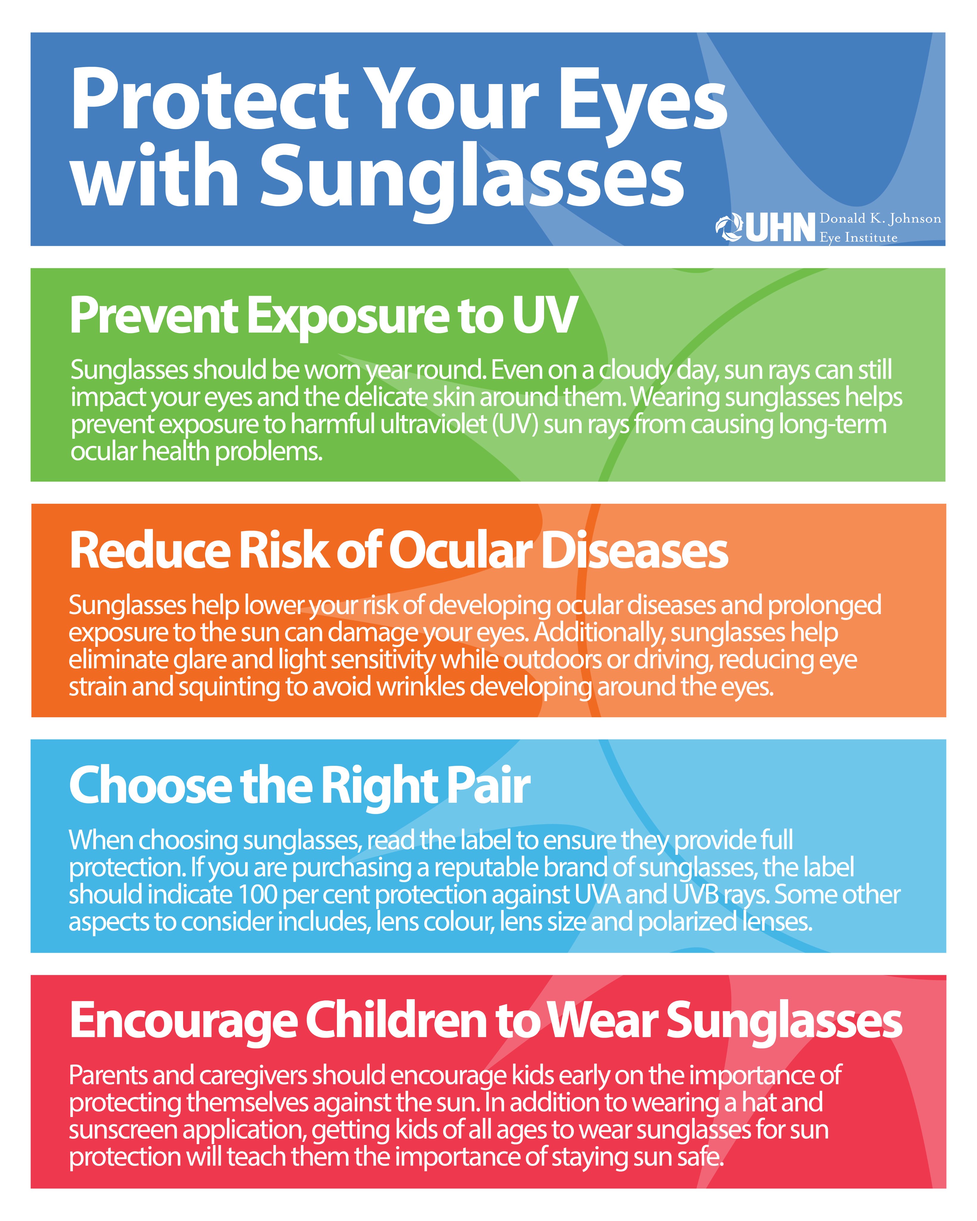 Donald K. Johnson Eye Institute on X: #DYK: Wearing sunglasses not only  lowers your risk of developing #ocular diseases but also helps to protect  the skin around the #eyes. Read the full