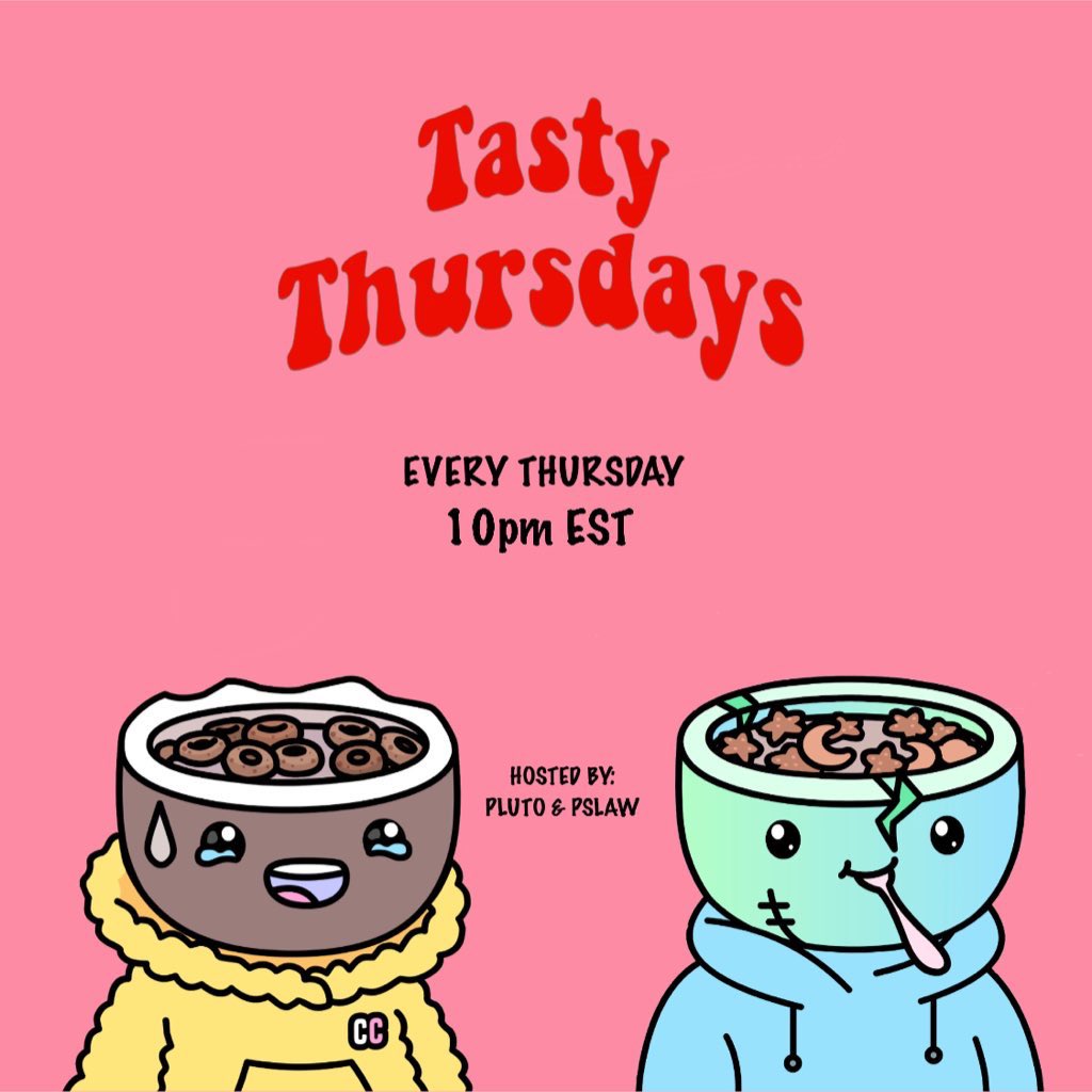 plutongmi's tweet photo. Can you really every get tired of hearing @PSlaw314 voice? 🎙
Tune in tomorrow @ 10pm EST as we dive into the IP Ecosystem that @cerealclubnft continues to build out!
https://t.co/0CcNAt02NE https://t.co/7ZHbqosL7G