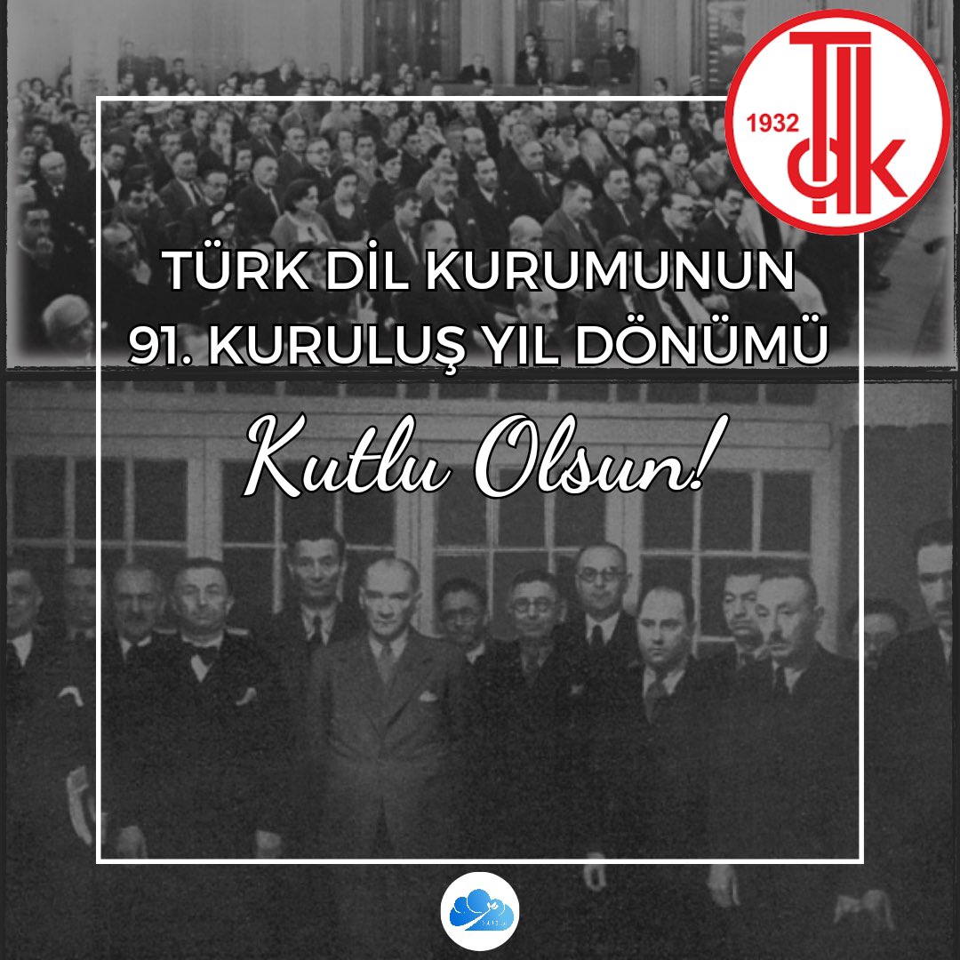 12 Temmuz 1932’de Mustafa Kemal Atatürk tarafından; Türkçemizi incelemek ve geliştirmek amacıyla Türk Dil Kurumu kurulmuştur. 🇹🇷🗣️
Başkent Ankara’da bulunan kurum Türk dili üzerine çalışmaların yapılıp yayımlandığı bir merkezdir.