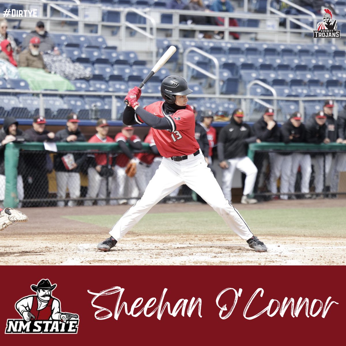 EvCC_Baseball's tweet photo. Congratulations to All-NWAC infielder @Sheehaniiii on his commitment to NM State! #D1Trojans #DirtyE https://t.co/6jshVHvgD1