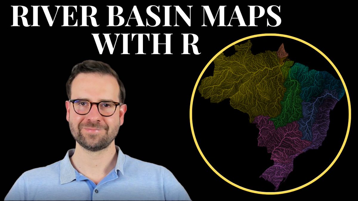 milosmakesmaps's tweet image. Another cool river basin map by @Steve_Tornes  🇨🇦

Follow my latest tutorial to create your own river basin maps of any country in the world 🏞️ 

🔗youtu.be/HugGwjogPv0 

#RStats #DataScience #tutorial #coding #geospatial #maps #dataviz