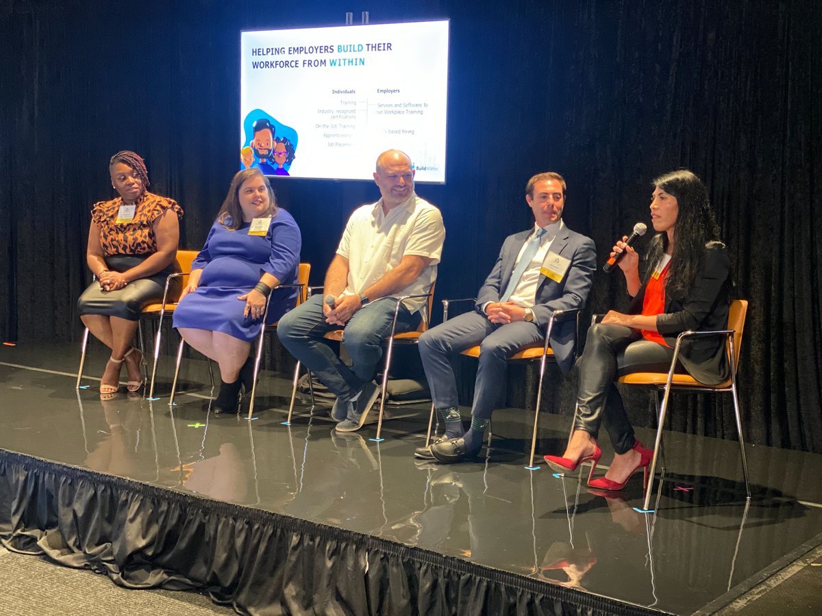 JoinBuildwithin's tweet photo. Thank you @GoldenTriDC, for having our CEO and co-founder @ximenahartsock on your Trailblazers panel during today’s Annual Meeting.
We’re excited to be a part of building the future of the neighborhood and city.
#GoldenTriDC #Trailblazers #Community #BuildWithin https://t.co/XUH3j5cpbR