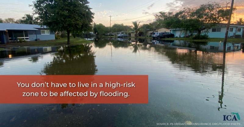 YourFLVoice's tweet photo. ~25% of flood claims are filed on properties in moderate- to low-risk areas, which means you don’t have to live in a high-risk zone to be affected by flooding. Learn more about the benefits of flood insurance. #PlanPrepareProtect #AreYouDisasterReady? #HurricaneSeason