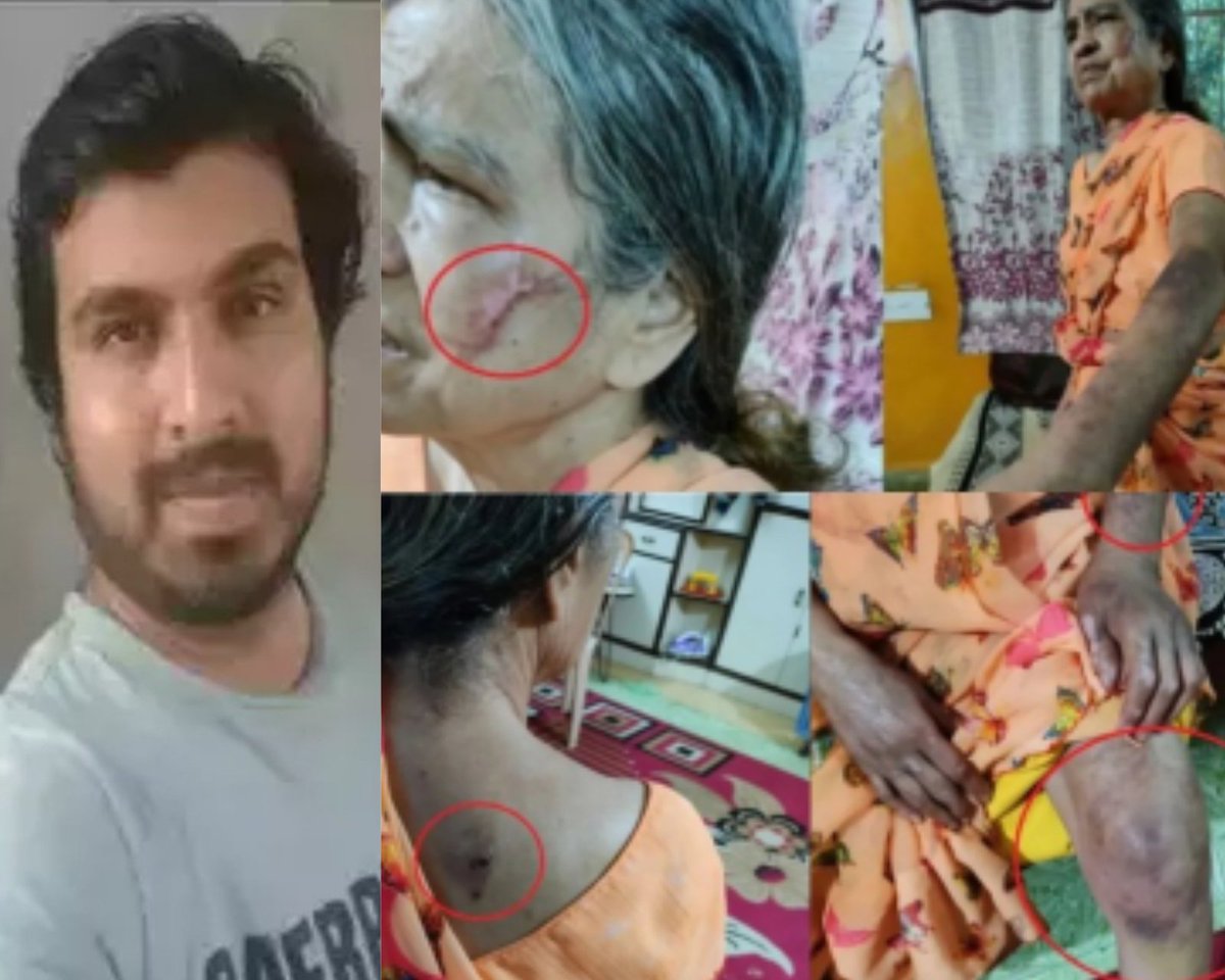 Inayat Pardeshi, a writer at The Wire (Marathi), arrested for allegedly torturing &amp; beating his own mother to death in Dhule, Maharashtra.