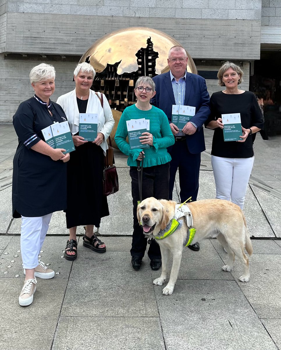 tcdlibrary's tweet photo. We were delighted to welcome the @SchoolofEdTCD, collaborators and authors of the new @routledgebooks publication - “Adopting a UDL Attitude within Academia” to the Library today. 

Congratulations to @msmaryquirke @mccartpm @conormcguckin and all involved. #UniversalDesign https://t.co/geYmF27XWq