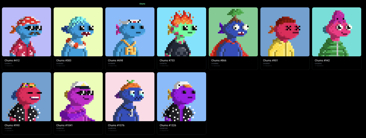 MinnerAlgo's tweet image. Thanks so much @fuguNFT who donated 11 CHUMS to the #ShittyVendingMachine!! 🤯❤️