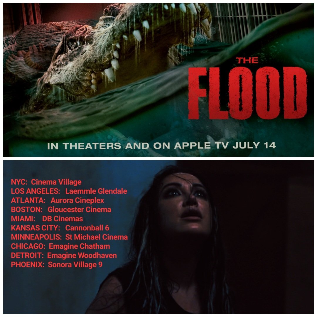 #TheFlood theater list is here! Is it playing in YOUR city?

Catch it in select theaters and VOD this Friday!! I'll be watching it here in Glendale this weekend ;)
#creaturefeature #gators #chompchomp #actress 
#movietime #horrorfans #screamqueen #sabanfilms