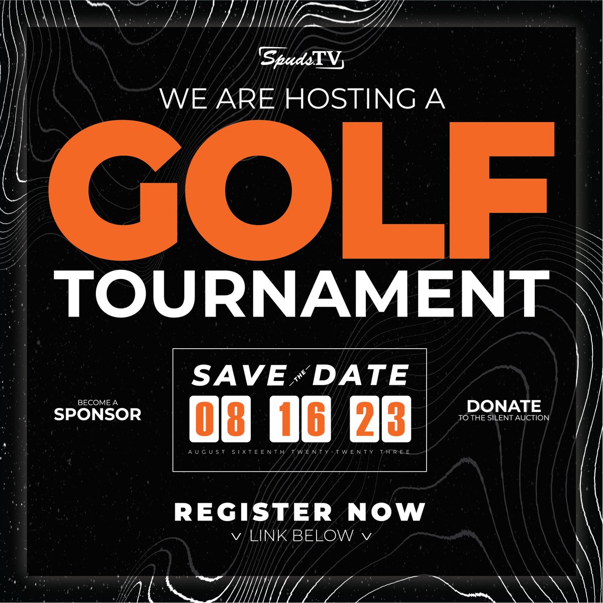 Spuds_TV's tweet photo. 🏌️‍♂️ Swing into Action at the SpudsTV Golf Tournament! 🏌️‍♀️

Join us on August 16th at The Meadows for an unforgettable day on the green. Registration is now open, so gather your team and secure your spots for just $150 per golfer or $600 per team.

https://t.co/X7dLVkb7k5 https://t.co/ZM1PzX5JIb