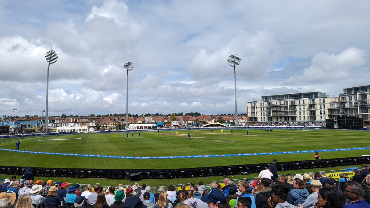 First taste of Ashes cricket ever for me, just involved a 3 hour drive down to Bristol #BBCCricket