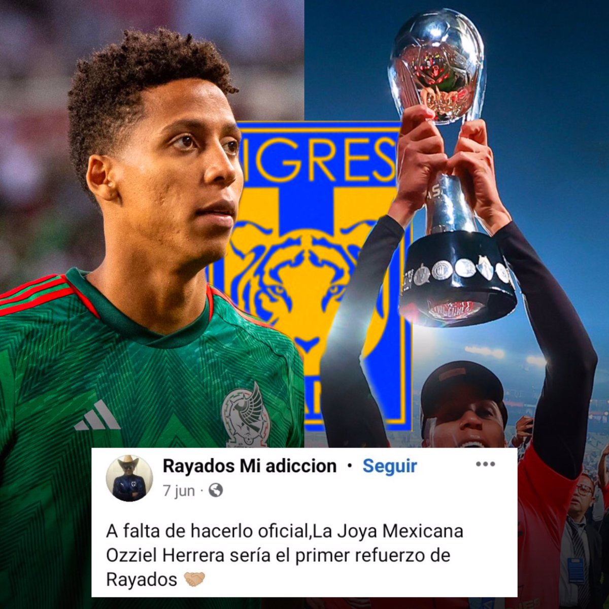 garradetigre_'s tweet photo. ¡OZZIEL HERRERA SERÁ TIGRE! 🇲🇽💣

El campeón con Atlas y seleccionado nacional llega al campeón del fútbol mexicano 🏆

Mauricio Culebro lo hizo de nuevo 🐯🚬 https://t.co/qexvpkAVxx