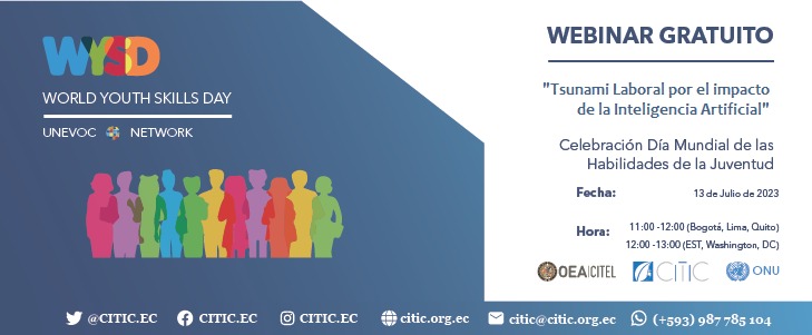 CITIC_EC's tweet image. Es importante abordar desde la IA las habilidades que deben desarrollar los jovenes, para no quedar entre los millones de trabajos que desaparecerán y sí estar entre los nuevos que están apareciendo y que las universidades aún no los están preparando.
citic.org.ec/inscripcion-a-…