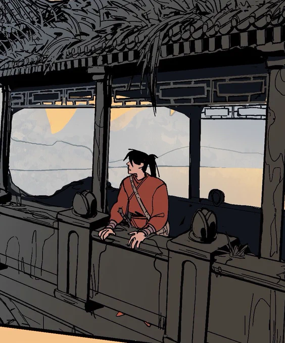 Some more little pieces from my upcoming Hua Cheng comics   #tgcf