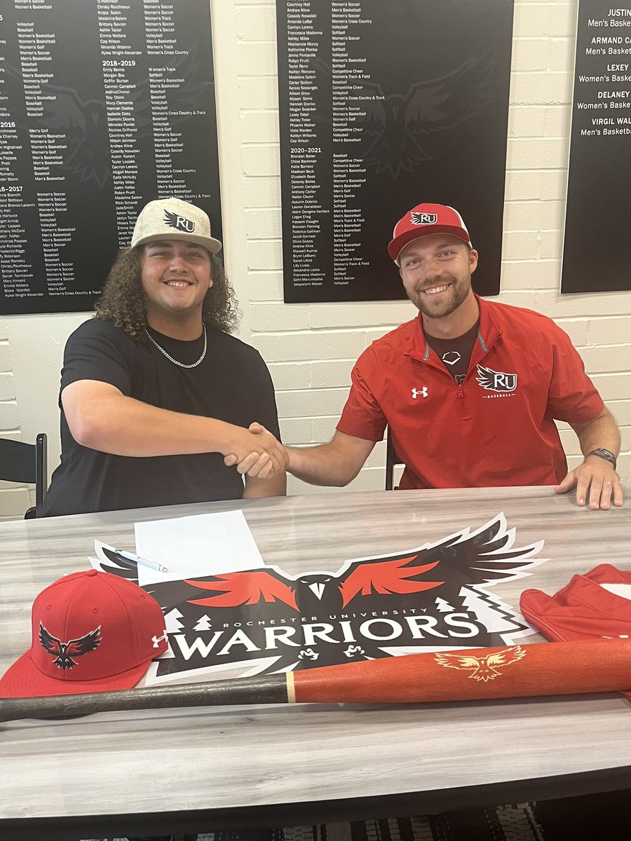 Very excited to announce that I will be continuing my Academic and Athletic Career at Rochester University, Thanks to all my teammates and coaches who have made me the person and player i am today, even bigger thank you to everyone who thought I couldn’t do it. @baseballRU