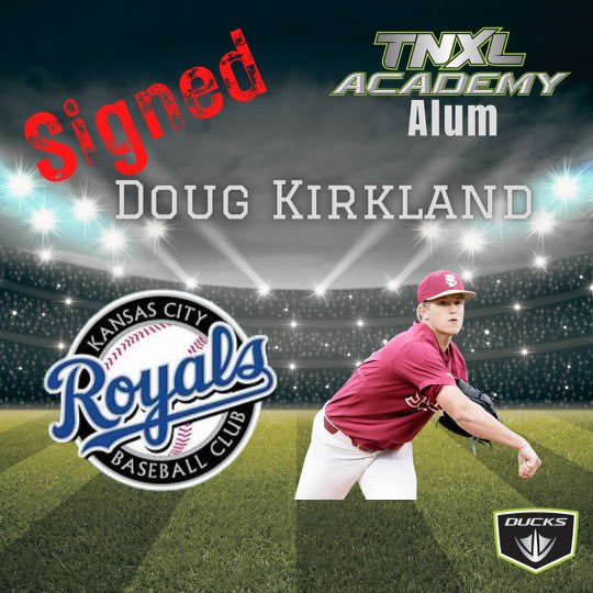 Congrats to 2019 RHP Alum Doug Kirkland on signing with the Kansas City Royals! <a href="/TNXLAcademy/">TNXL Academy Ducks</a> #FSU