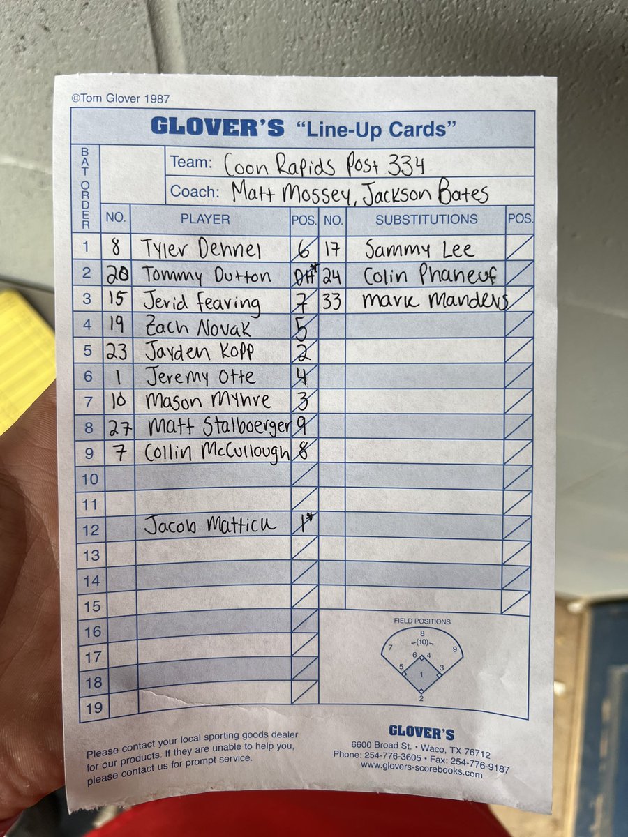 Post334Baseball's tweet image. Game day vs Blaine with @jacobmattick8 on the bump #miawojo