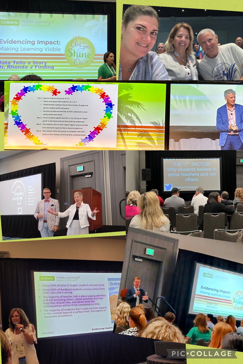 Our Miami LEARNS teachers at #AVL2023 Get Your Shine On!! #professionalLearning #education Evidencing Impact:Making Learning Visible 🍎🌟@mdcps_profdev @millygonzalez22 @rwimberly67 @MDCPS_HCMChief @SuptDotres @MDCPS @Dadegetsgrants #YourBestChoiceMDCPS