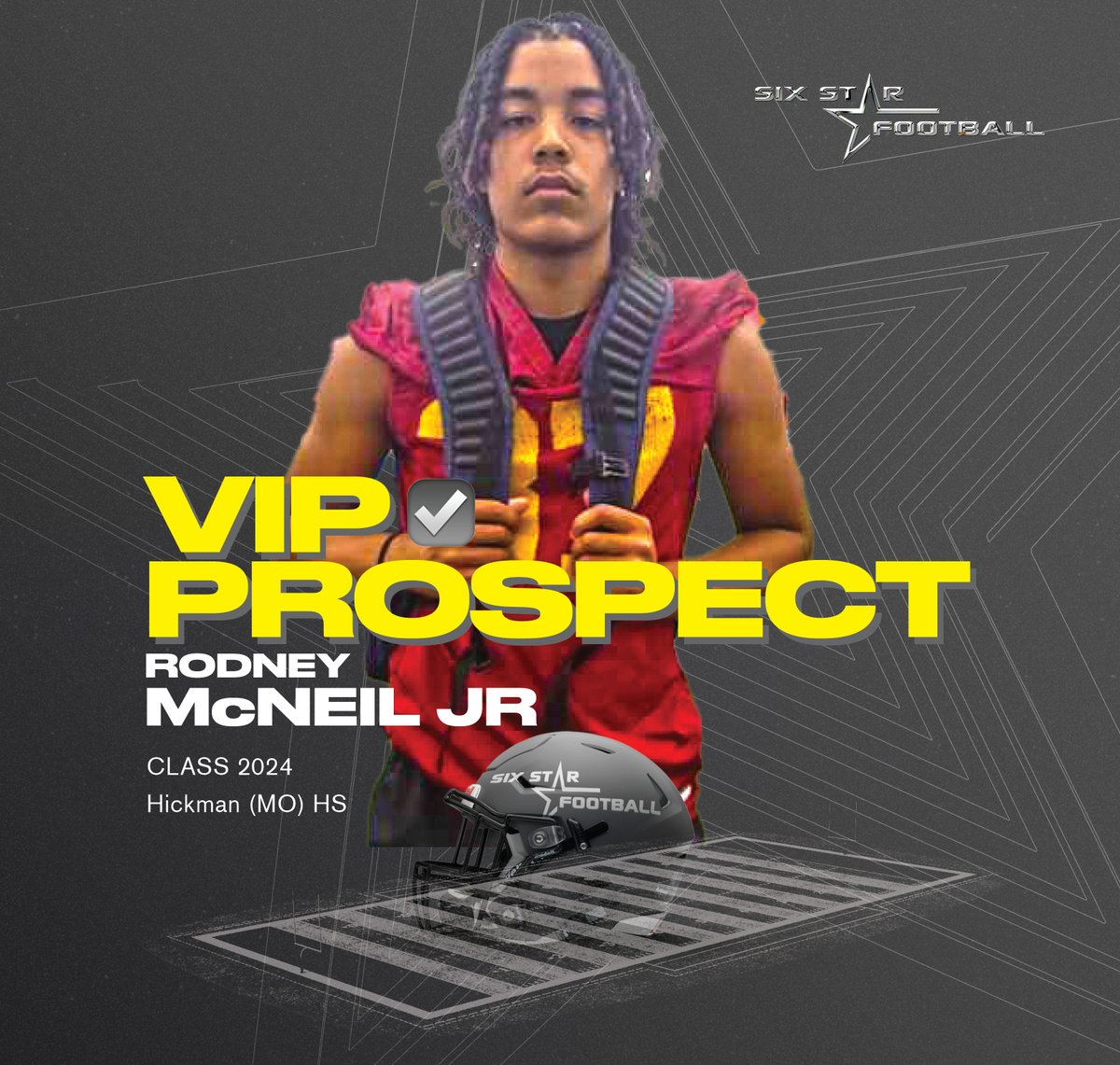 6starfootballMO's tweet photo. VIP PROSPECT SPOTLIGHT  |  Rodney McNeil
6’0, 180 I  DB  I 2024  I  Hickman (Mo.)  @rodneymcneil13 

FILM  https://t.co/Eem0wNqsJ4

🎫 Become a VIP PROSPECT https://t.co/0Il83yuLFw