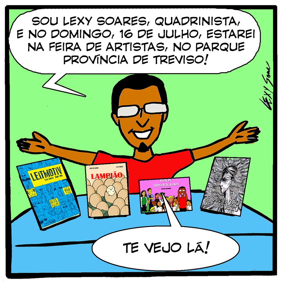 sescsaocaetano's tweet photo. O quadrinista Lexy Soares desenhou um convite especial pra gente! Neste domingo, 16/07 a partir das 9h, no Parque Província de Treviso, o projeto "Sesc no Parque" realiza uma edição especial do #FestA! - #FestivaldeAprender .  Saiba mais: https://t.co/zEXnjici4n https://t.co/z6ca88qZzp