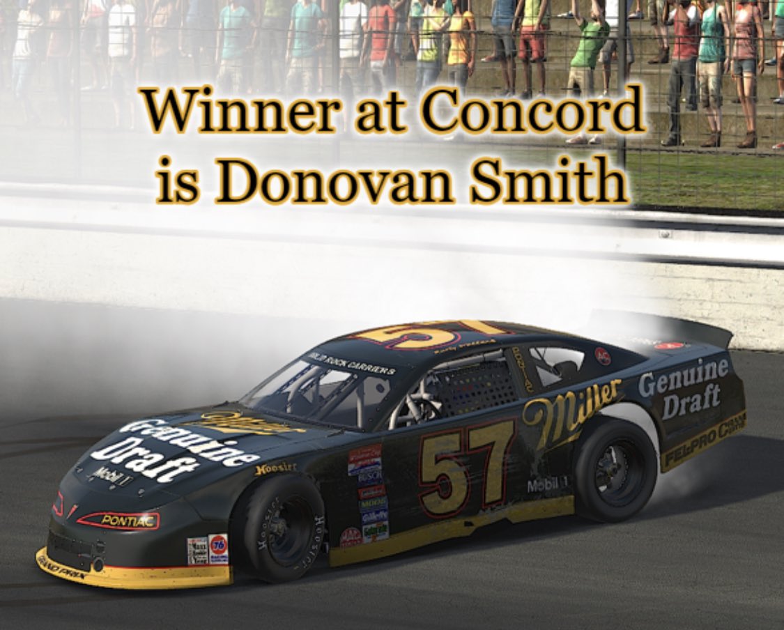 SOFALeague's tweet photo. Race results for the Mixed &amp; Mingle Monday Series at Lime Rock Park and winner is Donovan Smith. While leaders pitted for tires, Donovan jump them and never let go lead to get back to back wins. (S5, R3, Mixed &amp; Mingle Monday Series) https://t.co/KJKkKmT5oc