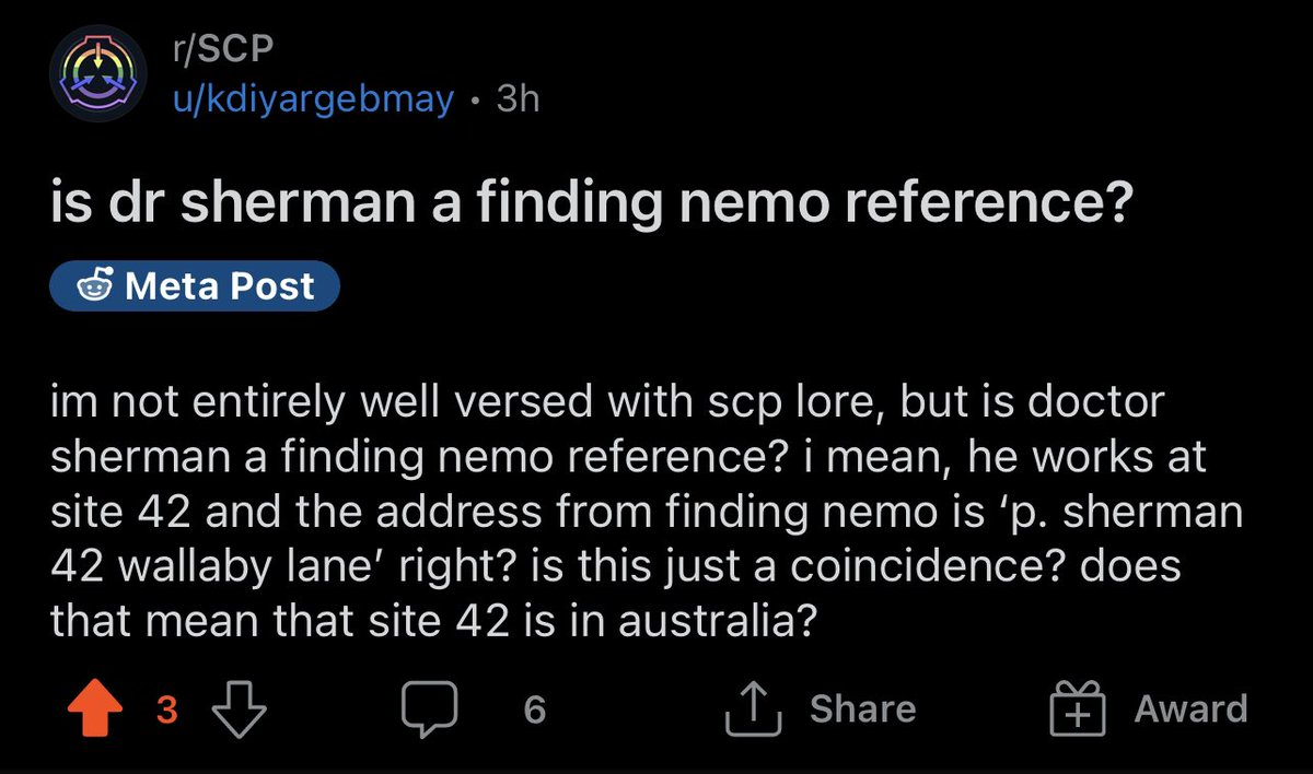 Dr. Theron Sherman 🖊️ (Site-42) tweet media