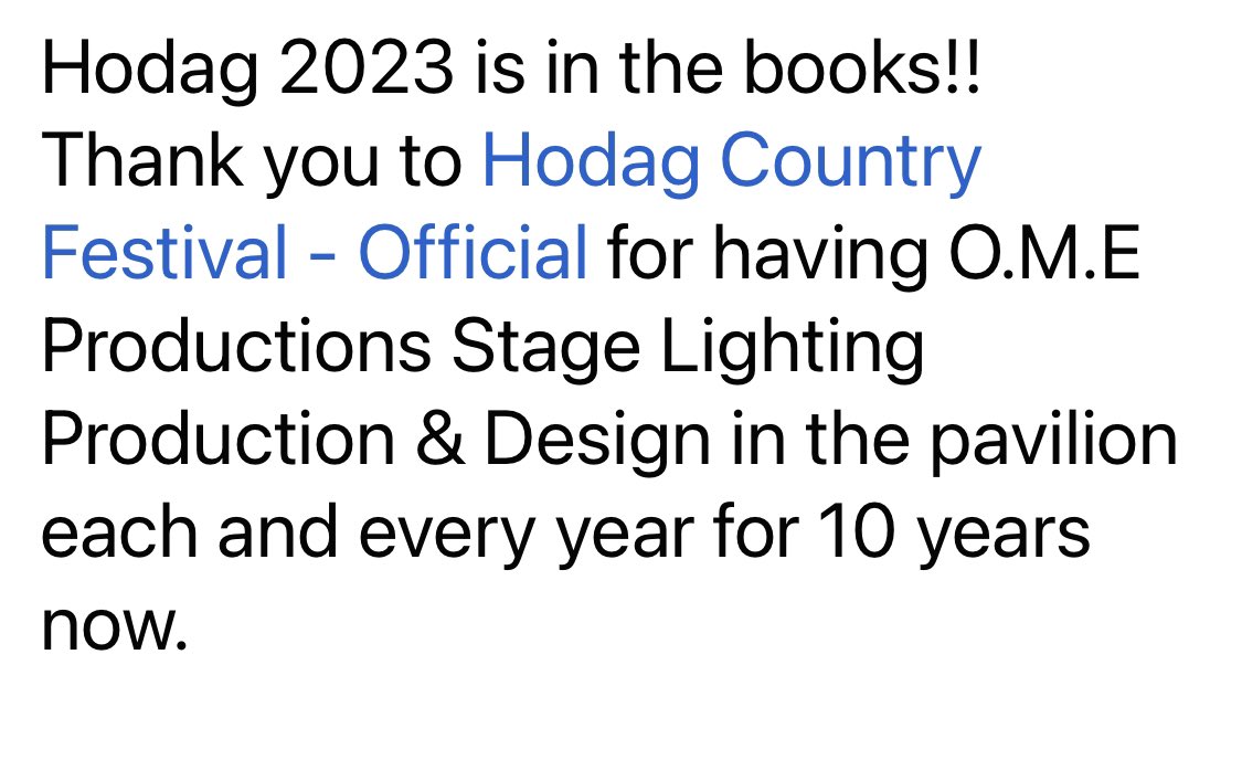 OlsenMediaEnt's tweet photo. Thank you @Hodag for another great year. https://t.co/iV5fGBlHXK