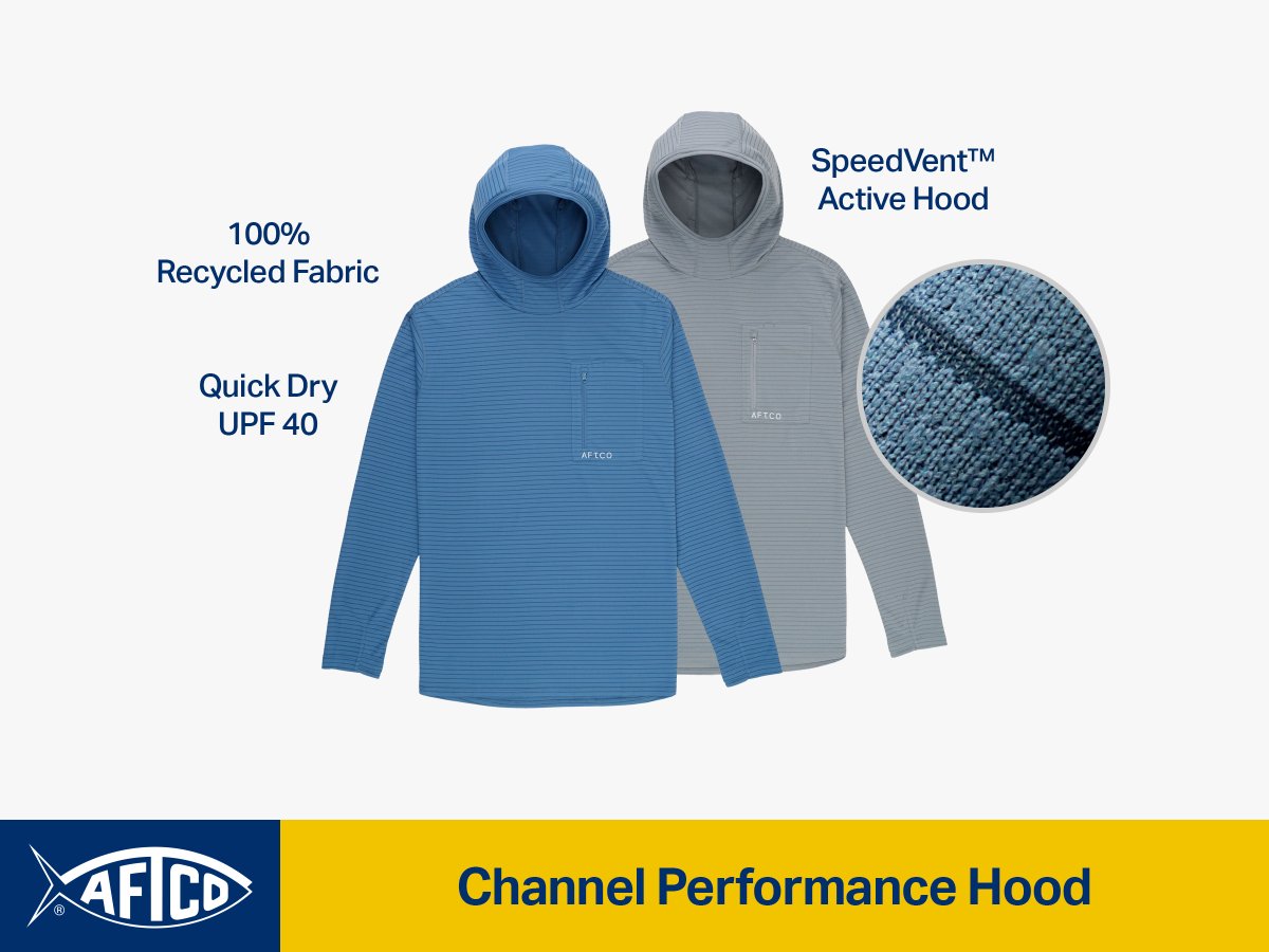 Warm Weather Technical Apparel for Men goes to AFTCO with the Channel Hooded Performance Shirt.
#ICAST2023 | #ICAST | #ICASTshow https://t.co/5CbWsAUJxt