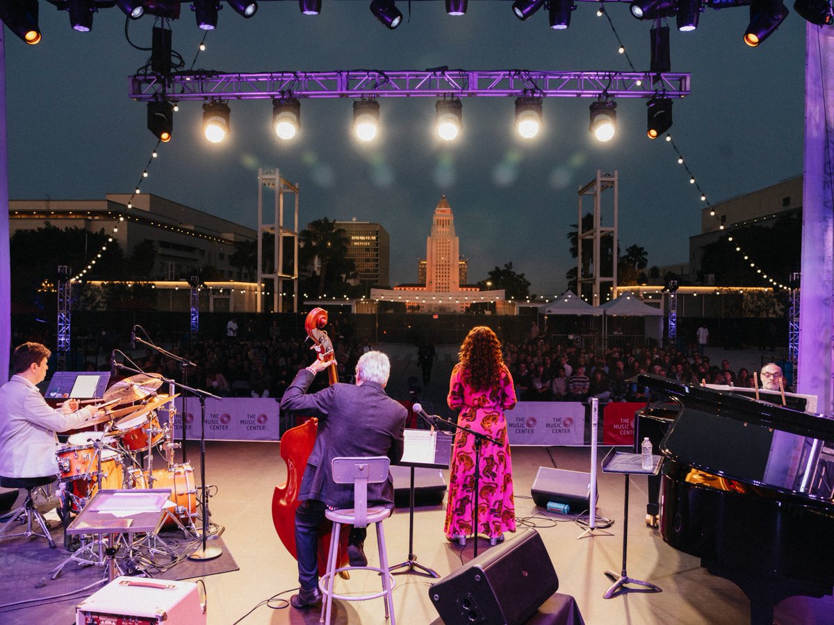 MusicCenterLA's tweet photo. We had an enchanted evening of #brazilian #jazz at our first #SummerSoundWaves concert with Luciana Souza & Trio Corrente! ✨🎶 We can't wait to see you back on #jerrymossplaza later this month for more #live #music under the stars! https://t.co/TKcjj8qVYT