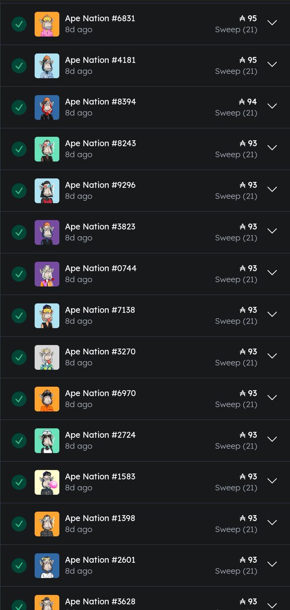 <a href="/jpgstoreNFT/">jpg.store</a> @AlleyKatzCNFT <a href="/GGMC_nft/">Gophers Mining Club</a> Lets sweep! 🔥🔥🔥 <a href="/Ape_NationNFT/">Ape Nation</a> <a href="/ArmadilloOrder/">The Armadillo Order</a>