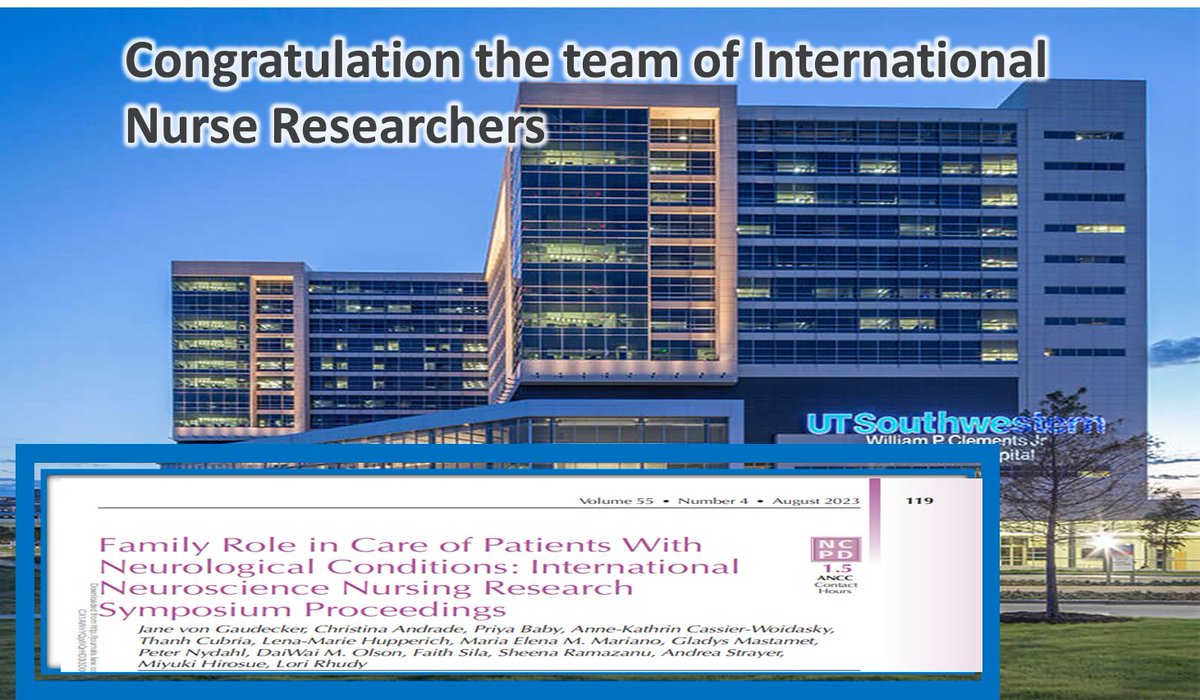 NnrcUtsw's tweet photo. #DaiWaiOlson #UTSWNeurology  #neuronurses #neuroscience #utsenurses #neurotwitter #MedTwitterGreat,  
Congratulation to the team of international nurse researchers!
https://t.co/tslbaUHW9x https://t.co/bhOJpE3B6V