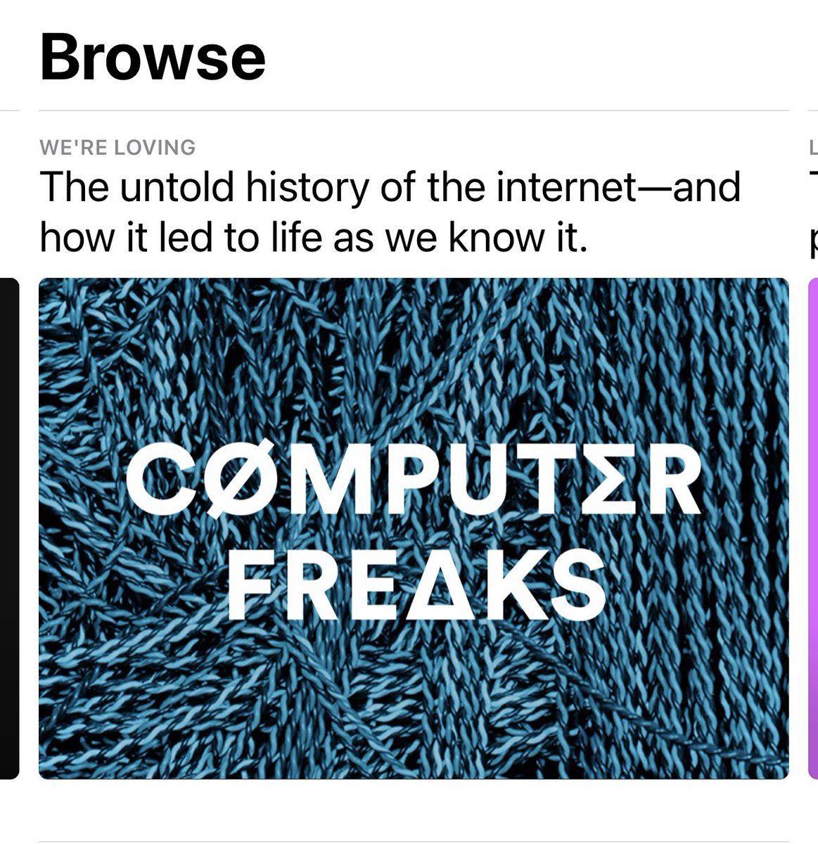 Inc's tweet photo. 👀 Apple Podcasts is loving #ComputerFreaks and so can you. Catch up before tomorrow’s new episode: https://t.co/lpGM4wLNHe https://t.co/hhsjecJtsJ